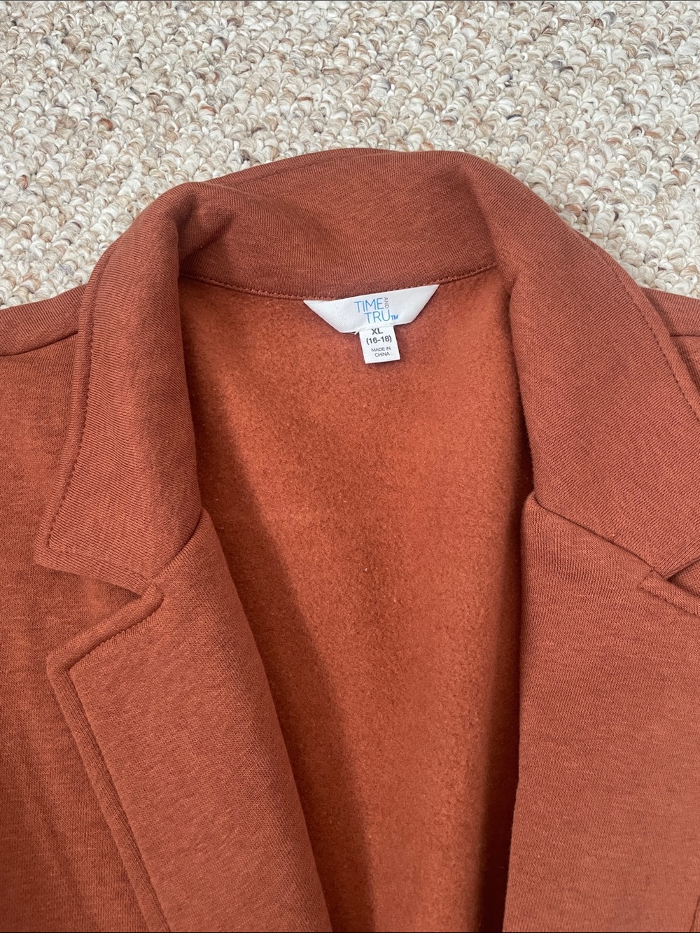 Women's Rust Single-Button Blazer - Picture 2 of 8